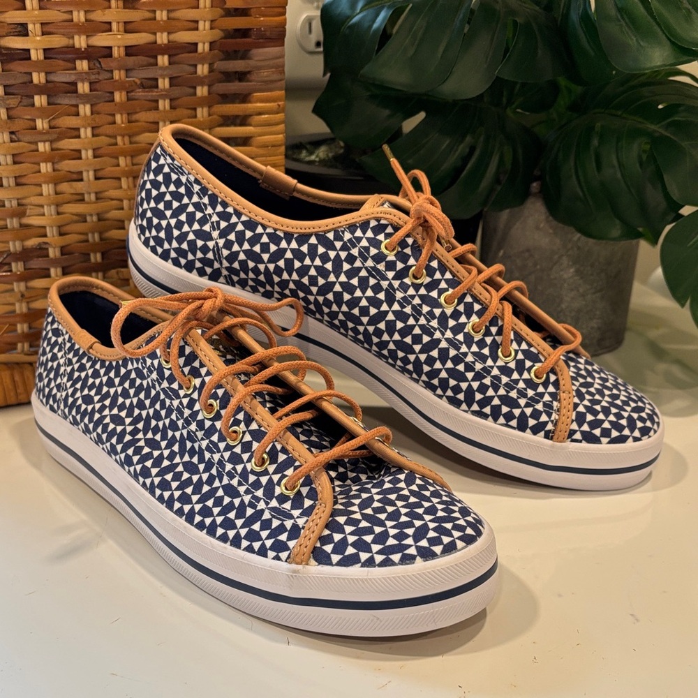 Keds x Sunnylife Kickstart Andaman Sydney Australia Leather Trim Sneakers NWOT